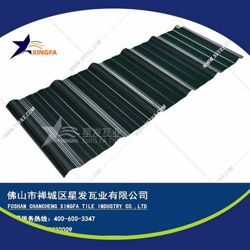新型材料屋面建材墨綠色防腐瓦 大型畜牧業鋼結構廠房用梯形塑料瓦 pvc塑鋼瓦烏魯木齊廠家批發價格